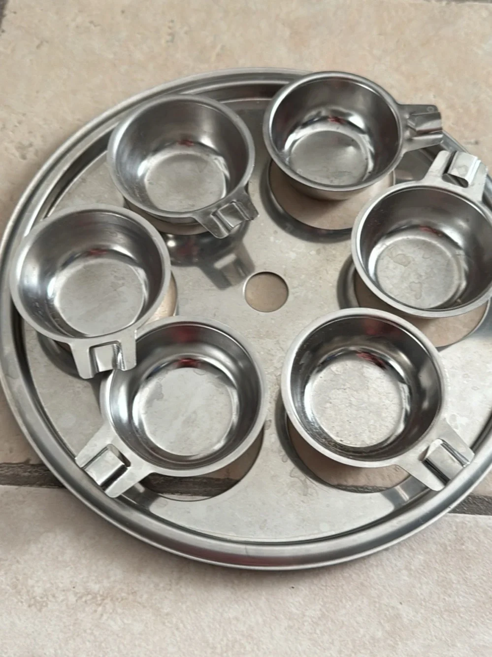 Wolfgang puck stainless steel 10”egg poacher pan insert